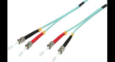 ST Duplex Optical Fiber Patch kabel - Multi Mode OM3 - 1 meter