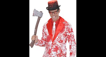 Witte stropdas met bloed halloween