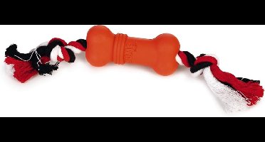 Beeztees Sumo Mini Fit Bone - Hondenspeelgoed - Rubber - Rood - 4,5x4,5x11 cm