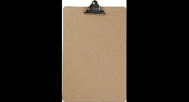 Macrame Bord - Klembord - Houten Bord Met 1 Vaste Klem - A4 - 23x34x0,3cm - 1 stuk
