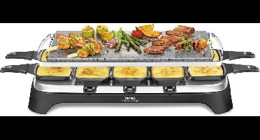 Tefal Inox & Design RE45A8 - Gourmetset - 3-in-1 - RVS - Geschikt voor Raclette en Grillen - 10 Personen
