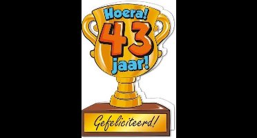 Trofee kaart - 43 jaar