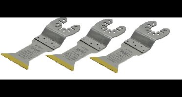 SMART Blades Multitool Zaagblad - 44x55mm - Bi Metaal Titanium Gecoat - Hout/Non-ferro Metaal/Kunststof - 3 stuks
