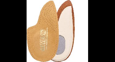 Wilmo hielspoor verhelpende leren halve inlegzolen - maat 40