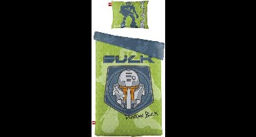 LEGO dekbedovertrek Bulk Green 135x200cm + 80x80cm