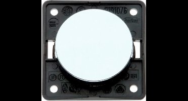 Berker integro drukknop maakcontact met schroefklemmen chroom glanzend gegalvaniseerd