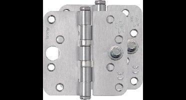 AXA Veiligheidsscharnier voor ramen en buitendeuren: Kogellager met ronde hoeken (89x89 mm) - 2 stuks