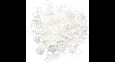 2000x Kleine Haarelastiekjes - Wit