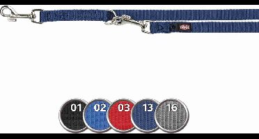 Hondenriem Trixie - Verstelbaar Rood 300x2 cm - Nylon, Viervoudig Verstelbaar, Musketonhaak