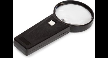 Velleman Handloep, met led, 2.0x/4.0x, zwart