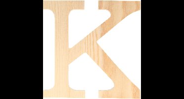 Artemio houten letter K 19 cm