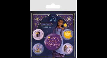 Pyramid International Wish Pin-Back Buttons 5-Pack Magic In Every Wish Pins & Brooches
