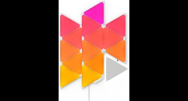 Nanoleaf Shapes Triangles Starterkit - Slimme Verlichting - 15 LED/RGB Panelen - Siri, Google, Alexa