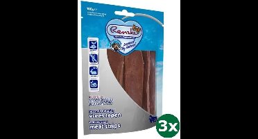 3x100 gr Renske gezonde beloning vlees strip konijn hondensnack