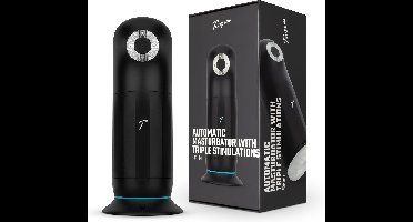 Teazers - Automatische Masturbator met Driedubbele Stimulatie - Sex Toys voor Mannen - Masturbator voor Man - Masturbators - Zwart