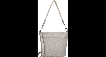 Beagles Malaga Crossbody Schouder Tas Shopper Fashion Bag - Tote Bag - Dames Tas - Lichtgrijs