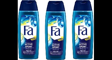 Fa Douchegel Unisex - Sport 250 ml - Voordeelverpakking 3 stuks