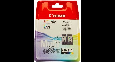 Canon CL-511 + PG-510 - Inktcartridge - Origineel - Standaard capaciteit - Kleur en Zwart + Retourzakje