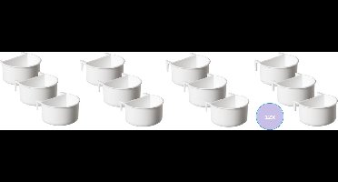 Binnenvogels- Eetbakje- Voerbakje- Nkb bakje- TT zaadbakje- 12 stuks