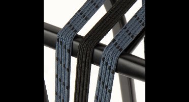 Triobinder Widek Eye 12/12mm met Zwarte stalen platen - Blauw Grijs/Zwart