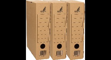 Kantoor archiefdoos karton - 5x - 32 x 22 cm - A4 - Archiveren - Kantoorbenodigdheden - Papieren stofvrij opbergen/opslaan