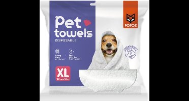 fofos pet towel wegwerphanddoek 100 cm x 60 cm superabsorberend