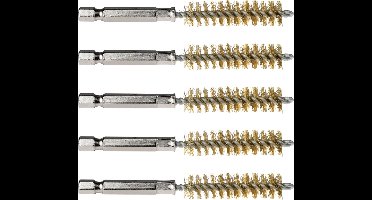 SW-Stahl 62330L-M12 messing borstels 12mm 5-delig