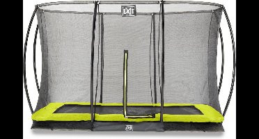 EXIT Silhouette Trampoline 244x366cm - met Veiligheidsnet - Inground - Rechthoekig - Voor Kinderen - Groen