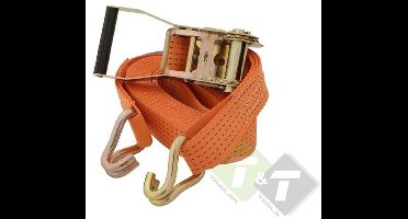 spanband 5 Ton 4 meter band 50mm - sjorband - spanner met ratel 5000 kg - spanbanden