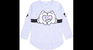 Grijze Minnie Mouse blouse met lange mouwen DISNEY