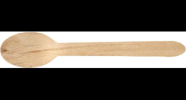 Lepel uit hout, 16,5 cm, pak van 250 stuks