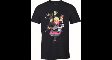Boruto and his friends - Logo Black T-Shirt - XL