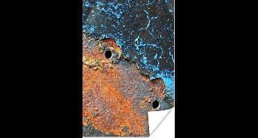 Poster Roest - Cirkel - Geel - 20x30 cm