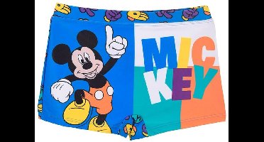 Mickey Mouse zwembroek - zwemboxer Mickey Mouse - blauw - maat 122/128