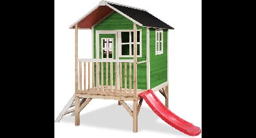 EXIT Loft 300 Houten Speelhuis - Speelhuisje voor Buiten - FSC Hout - Kinderen - Groen
