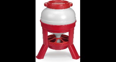 Duvoplus - Drinkbak - Kip - Voederreservoir Polystyreen Met Voetjes 20l Rood - 1st