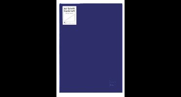 Groot Notitieboek A4 met harde kaft - Blanco inhoud - Donkerblauw Hoogglans - Gratis Verzonden