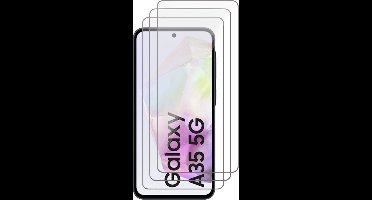 Screenprotector geschikt voor Samsung Galaxy A35 - 3x Glas Screen Protector