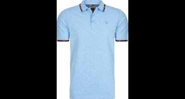 Mario Russo Polo shirt Edward - Polo Shirt Heren - Poloshirts heren - Katoen - Lichtblauw