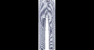 EM Kitchen Bakkersbroek luxe - Blauw-Wit - 100% katoen - Maat 58