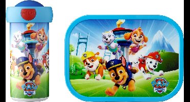 Mepal lunchset (schoolbeker & lunchbox) Campus - 300 + 750 ml - Broodtrommel en Drinkbeker voor kinderen - Bento box - Schoolbeker - Paw Patrol Pups