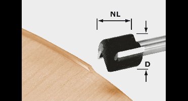 Festool HW D 19/16 S8 OFK 700 Freesbit Kantenfrees S 8mm 19,0x16,0mm - 491666