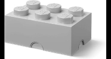 Lego - Opbergbox Brick 6 - Nylon - Grijs