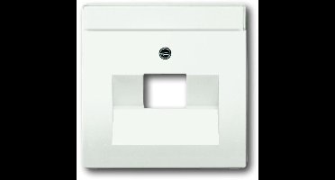 Busch Jaeger Future Linear afdekplaat 1xRJ45 / RJ11 MAT studiowit 1803-884