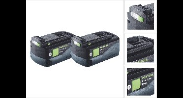 Festool accuset 2x BP 18 Li 5,0 ASI accu 18 V 5,0 Ah / 5000 mAh Li-Ion ( 2x 577660 ) Bluetooth met laadstatusindicator