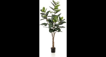 Emerald - Kunstboom Ficus Elastica 180cm - Kunstplant voor binnen