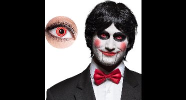 Boland - Paar weeklenzen Spiraal rood - Volwassenen - Halloween en Horror - Halloween contactlenzen - Horror