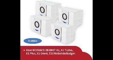 Replacements® Stofzuigerzakken geschikt voor Ecovacs Deebot X1 - 4 st