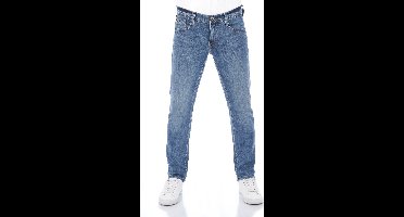 Mustang Heren Jeans Broeken Oregon tapered Fit Blauw Volwassenen Denim Jeansbroek