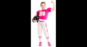 Witbaard Verkleedpak American Football Speelster Mt 105-121 Cm